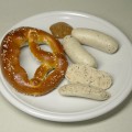 Weisswurst and pretzel