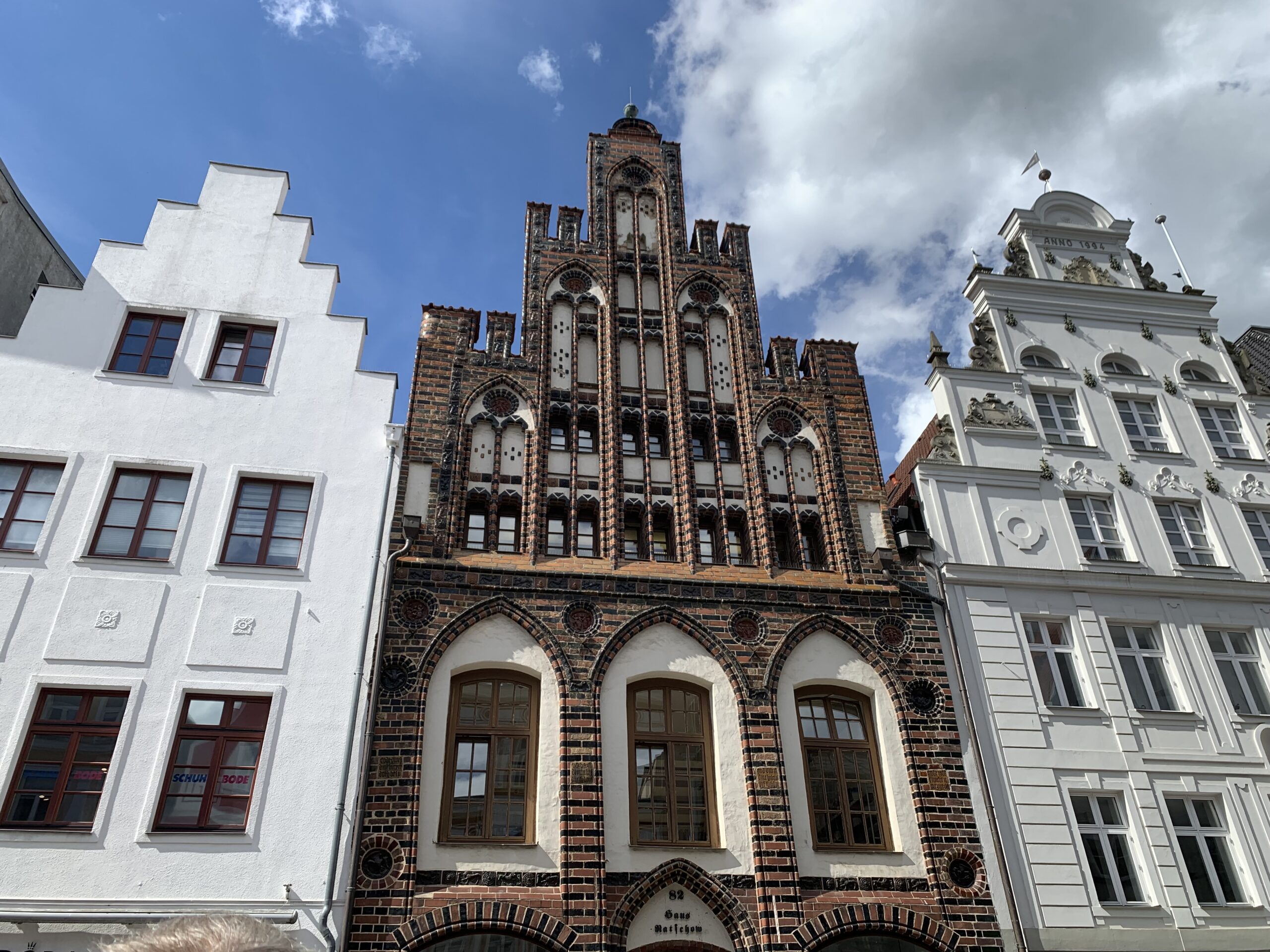 Brick gothic facade on Kropeliner Strasse