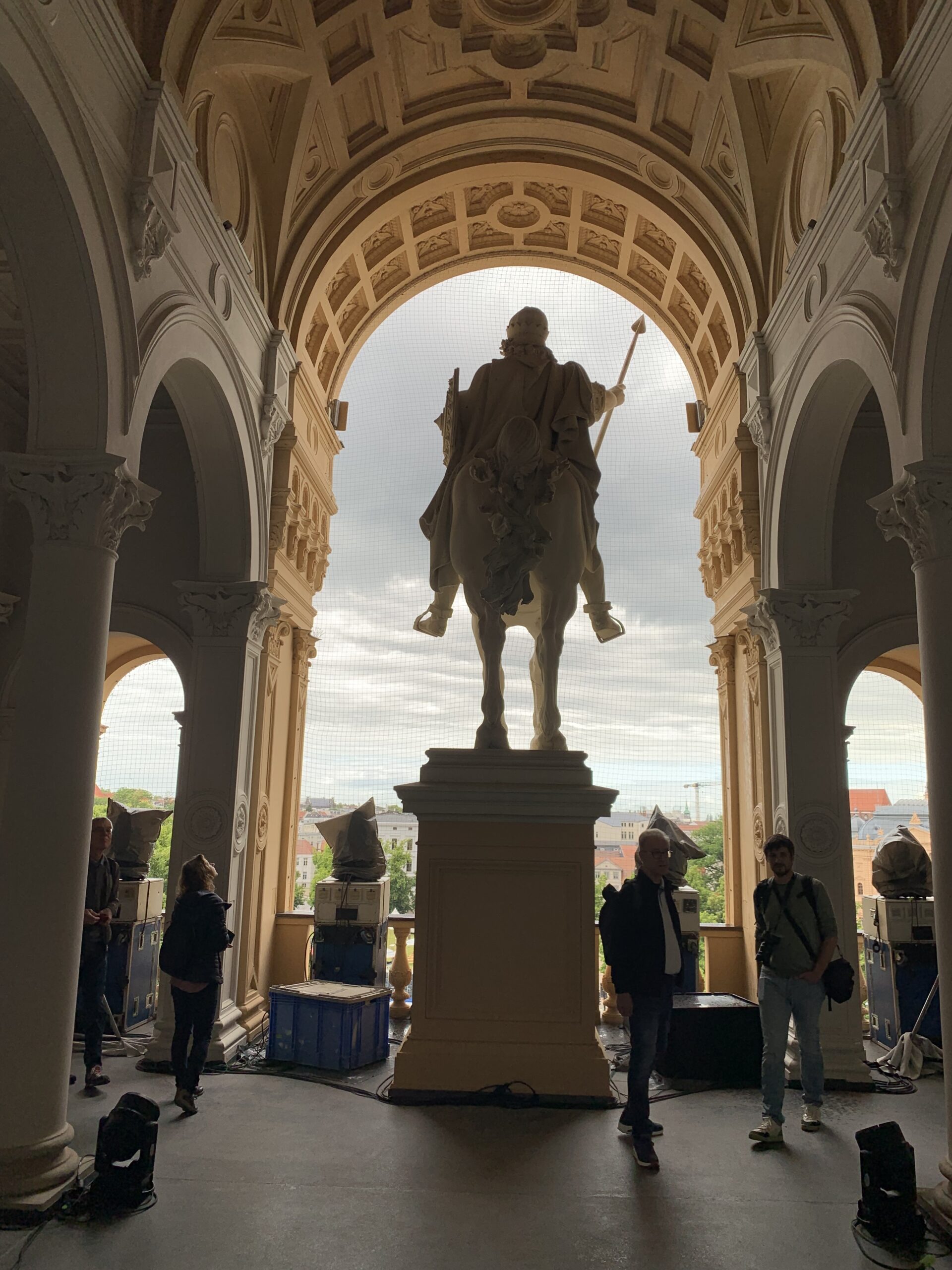 Niklot, ancestor of the Dukes, in Schwerin castle,