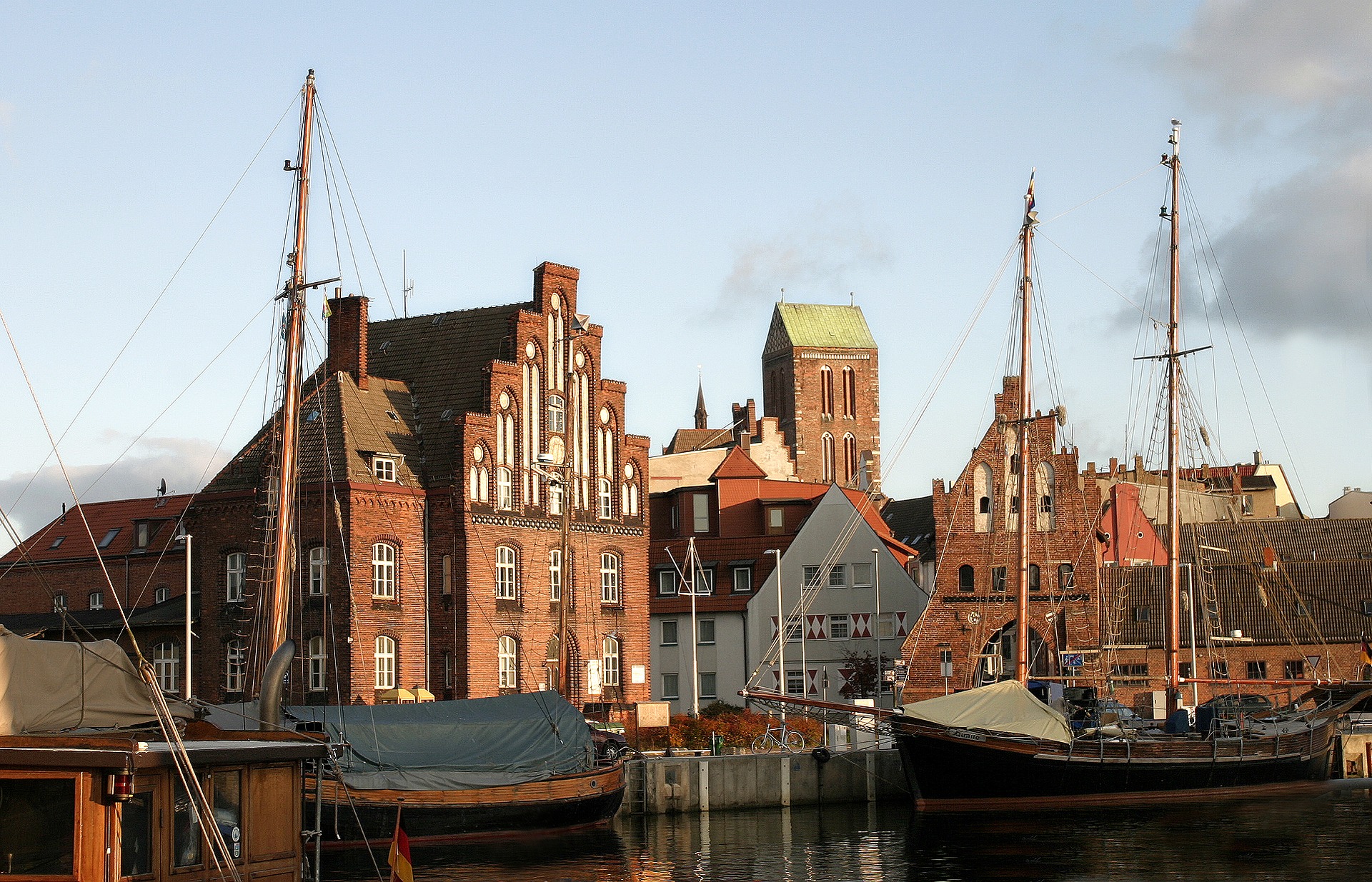 Wismar's maritime architecture reflects the Hanseatic era